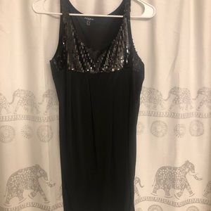 Black sequin dress